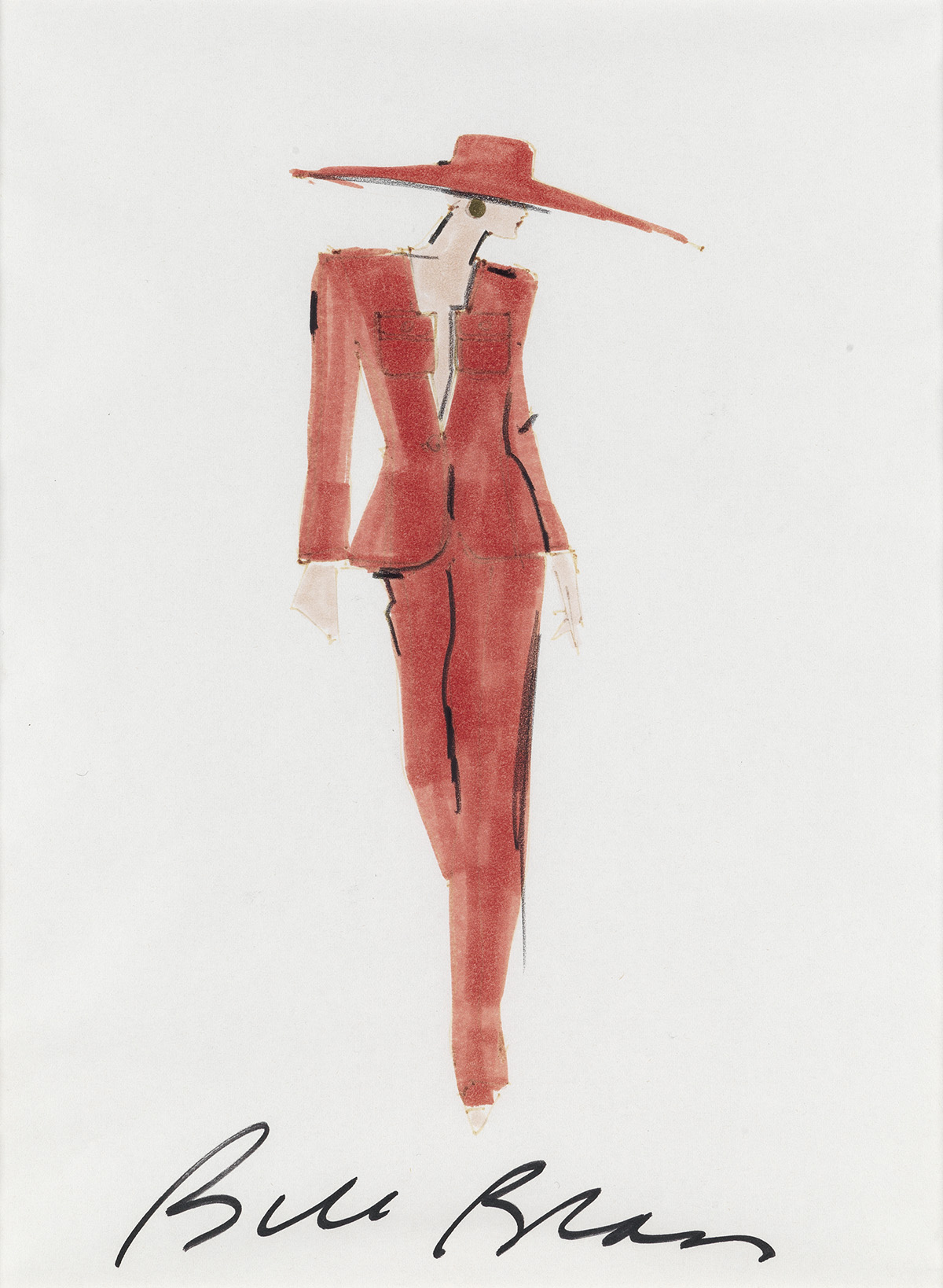 BILL BLASS. Power Suits and Shoulder Pads.